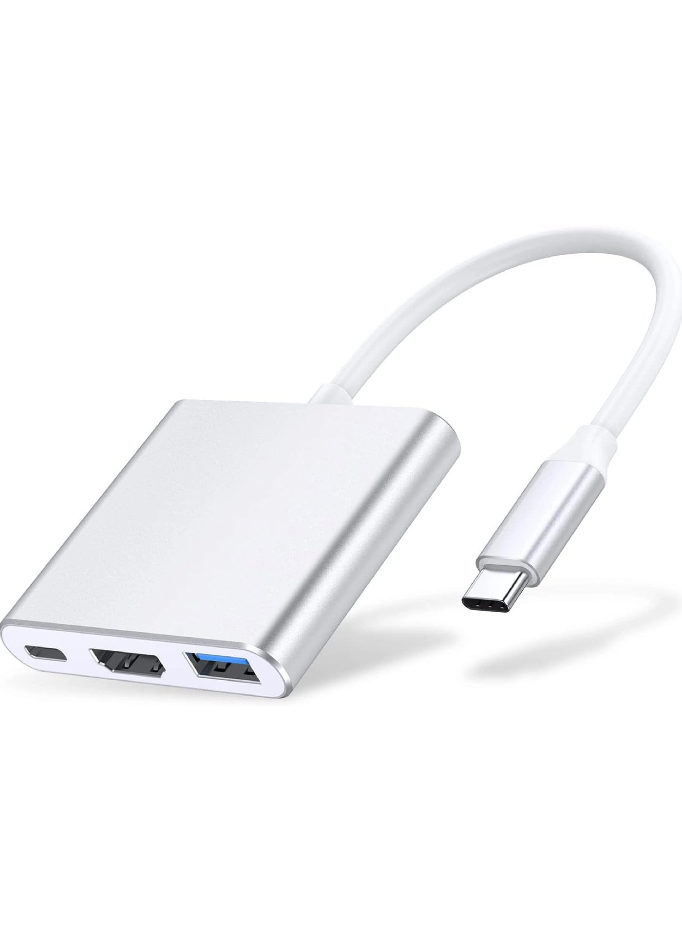 Rock Pow USB C Hub - 100W Power Delivery USB 3.0 4K HDMI