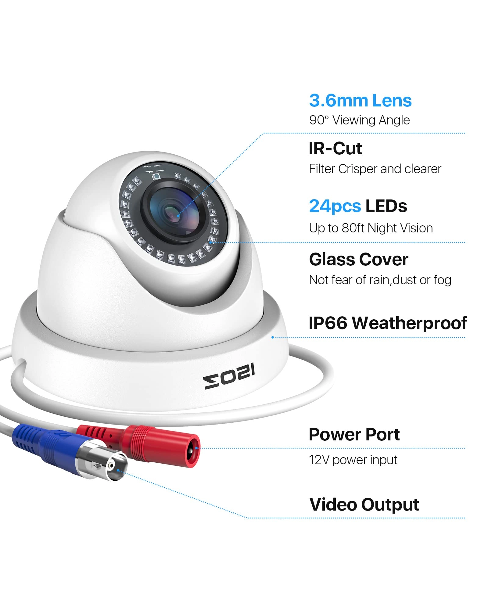 Security Bullet Camera - 1080P 4 Pack