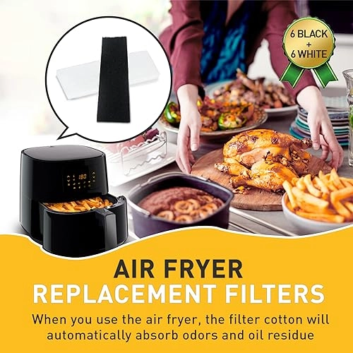Air Fryer Replacement Filters - 12 Pcs