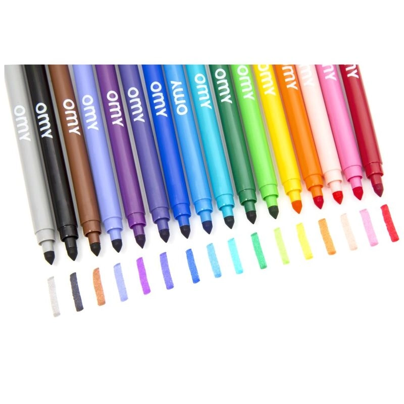 Washable Felt Pen - 16pcs