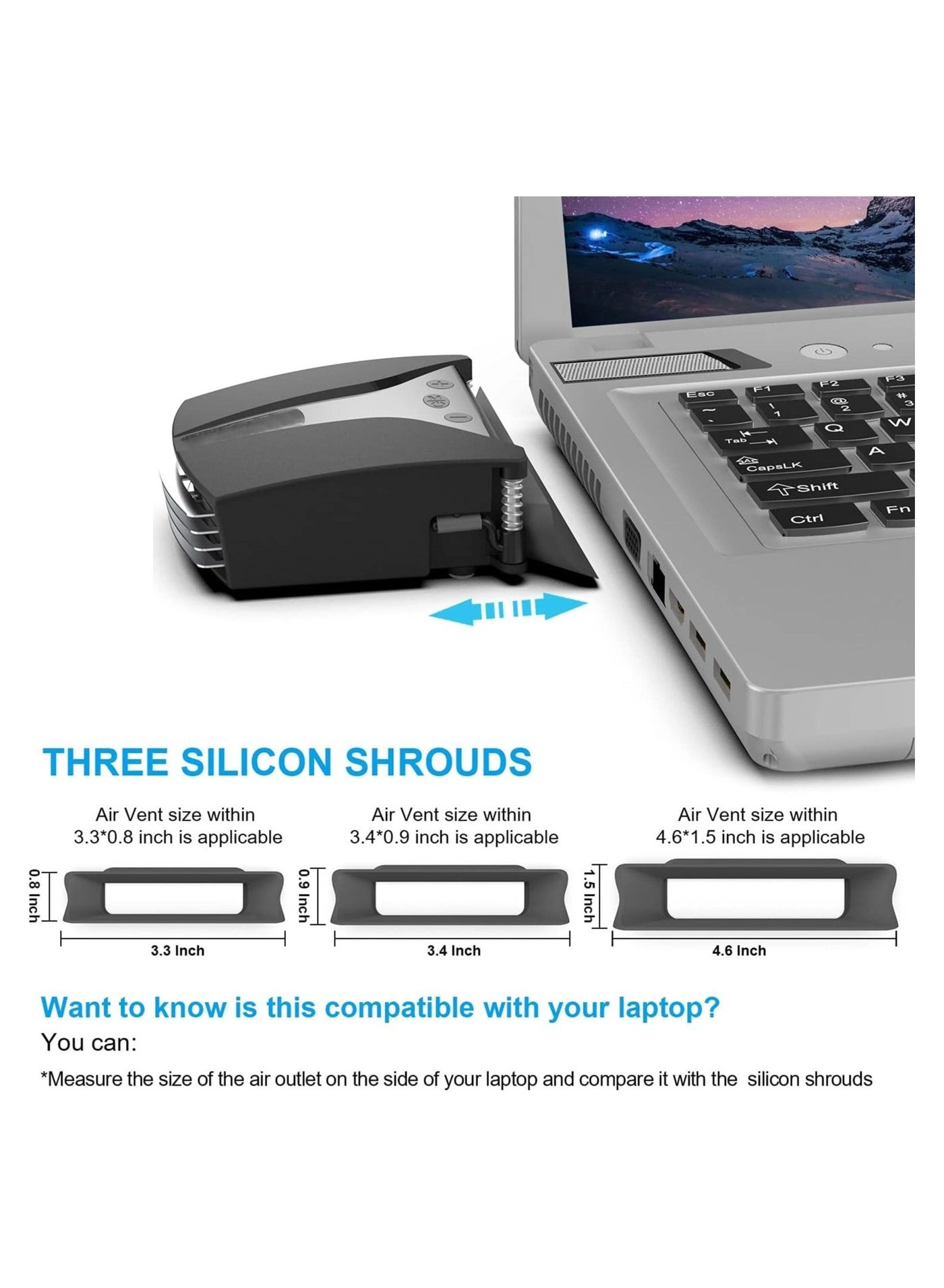 Gaming Laptop Cooling Pad - 8 Cooling Fans