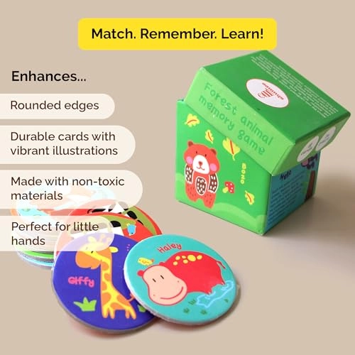 Forest Animal Memory Cards - 3 years 18 pieces