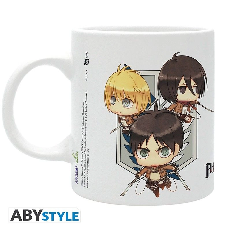 Attack On Titan Chibi Trio Mug - 320 ml