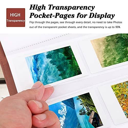 2x3" 256 Pockets PU Leather Photo Album