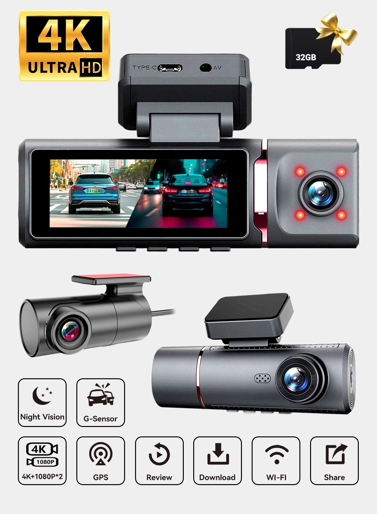 AL RAID Dash Cam 4K