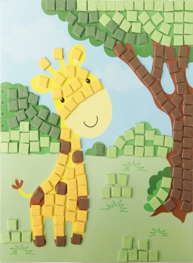 Little Birdie Mosaic Art Decor Peel & Stick - Giraffe