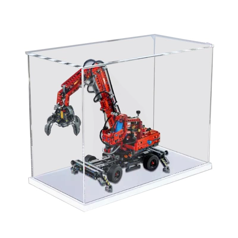 HCAEIOFJ Acrylic Display Case (42144) - White Bottom Transparent
