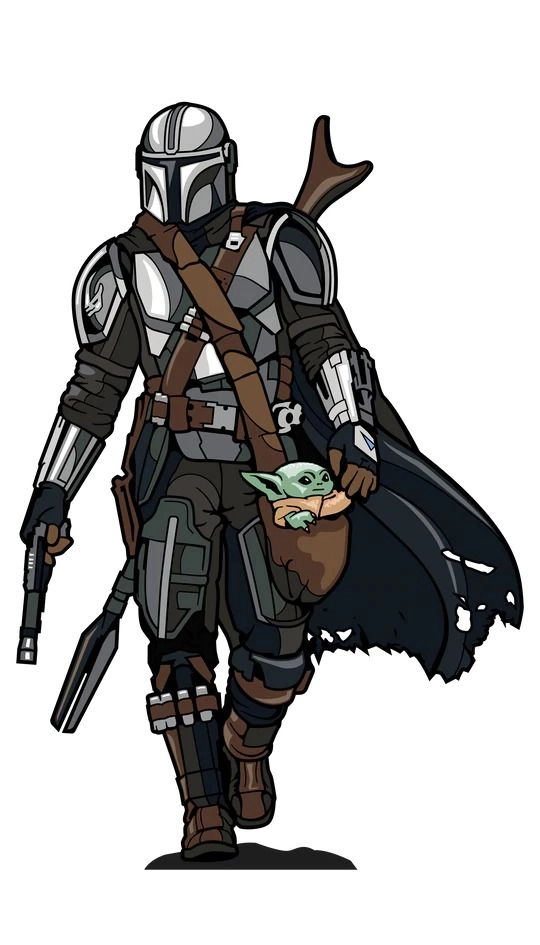 FiGPiN The Mandalorian with The Child - Star Wars - 3-Inch Enamel Pin