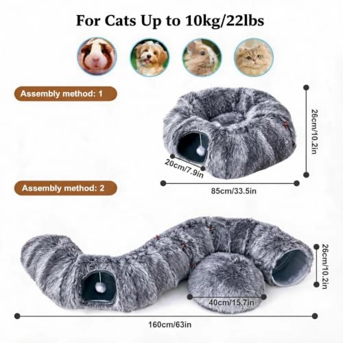EZ25-PET-PT-03GREY-D - 85 cm 26 cm Plush