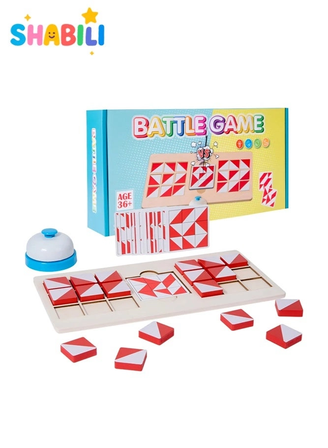 SHABILI Wooden Speed Pattern Matching Board Game - 3+ Years
