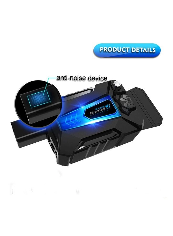 Cooling Fan Radiator - Black/Blue Slim and light weight