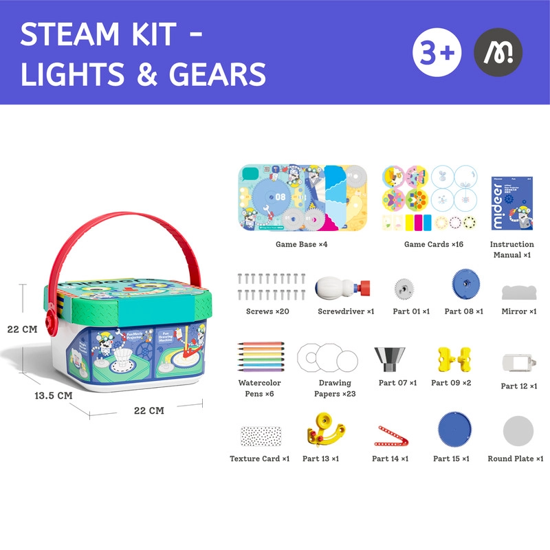 Light & Gears Steam Kit Science - 3 years+