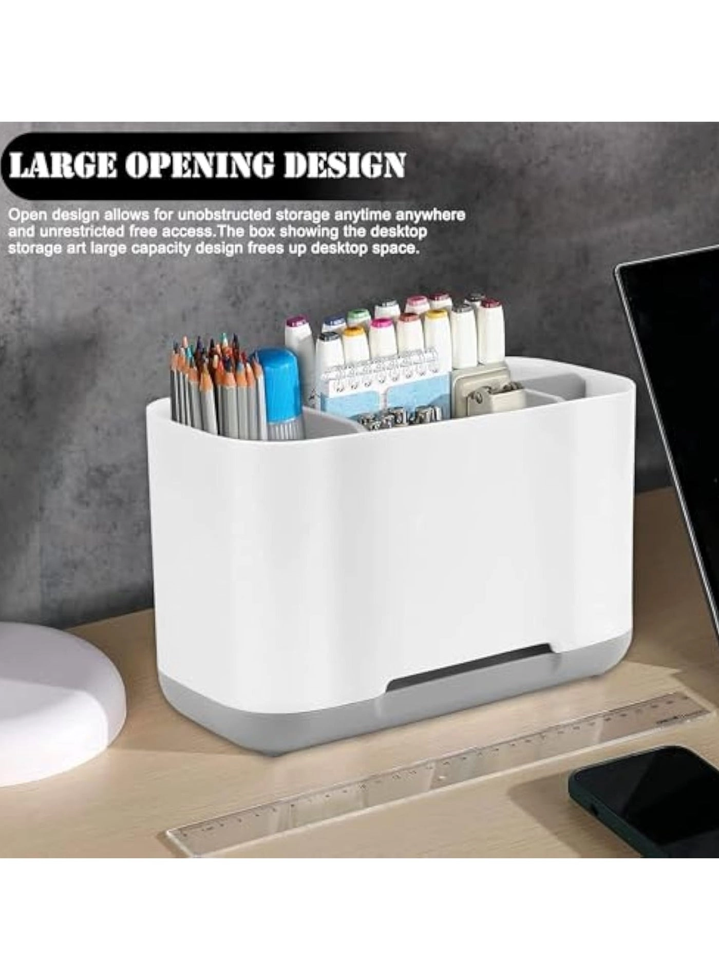 Toothbrush and Toothpaste Holder - 6 slots Drainage