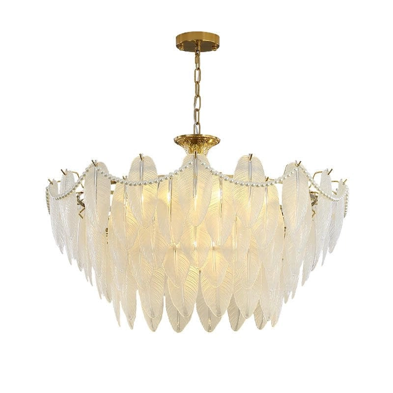 Generic Feather Glass Chandelier - 2700 Kelvin