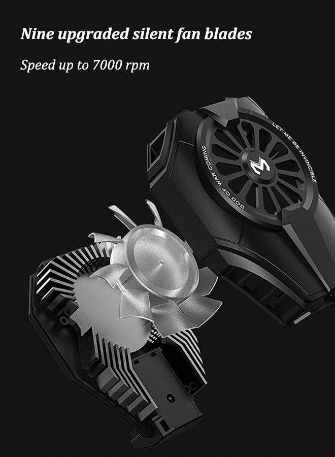 Mobile Phone Cooling Fan - RGB Lights Silent