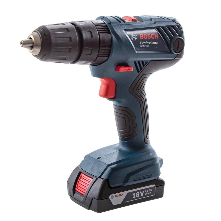 GSB 180-Li - 1.5 Ampere-hour + Drill Bit Set + Screw Bit Set