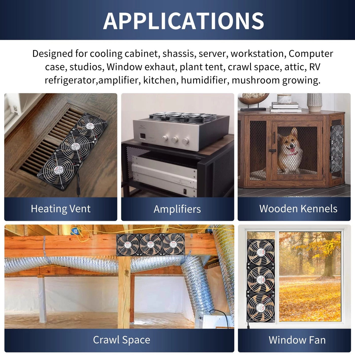 Dual Ball Computer Fan - 3 fan(s) 120 millimeter