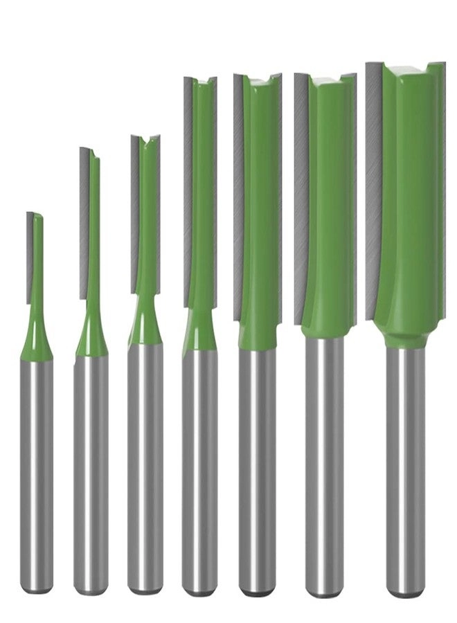 Dado Router Bit Set - 3/4/5/6/8/10/12mm 1/4" 7pcs