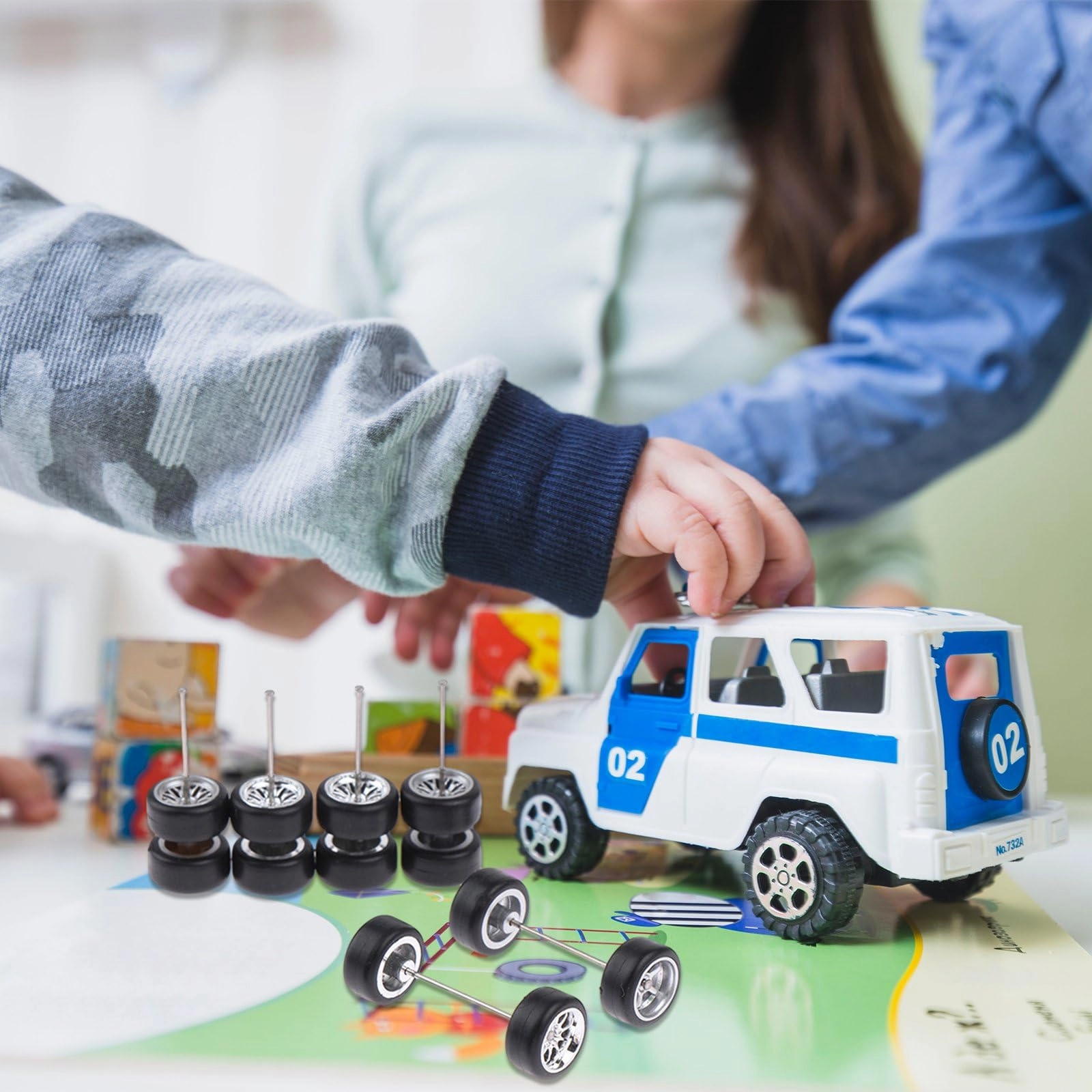 Rubber Wheels Set - 1/64