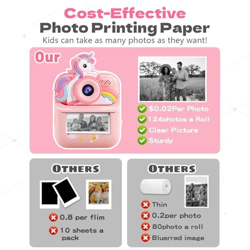 Instant Print Camera - 64G 48MP 1080P