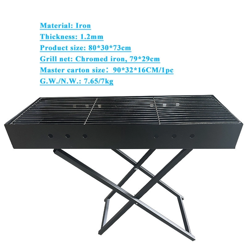Portable Foldable Charcoal BBQ Grill - Charcoal