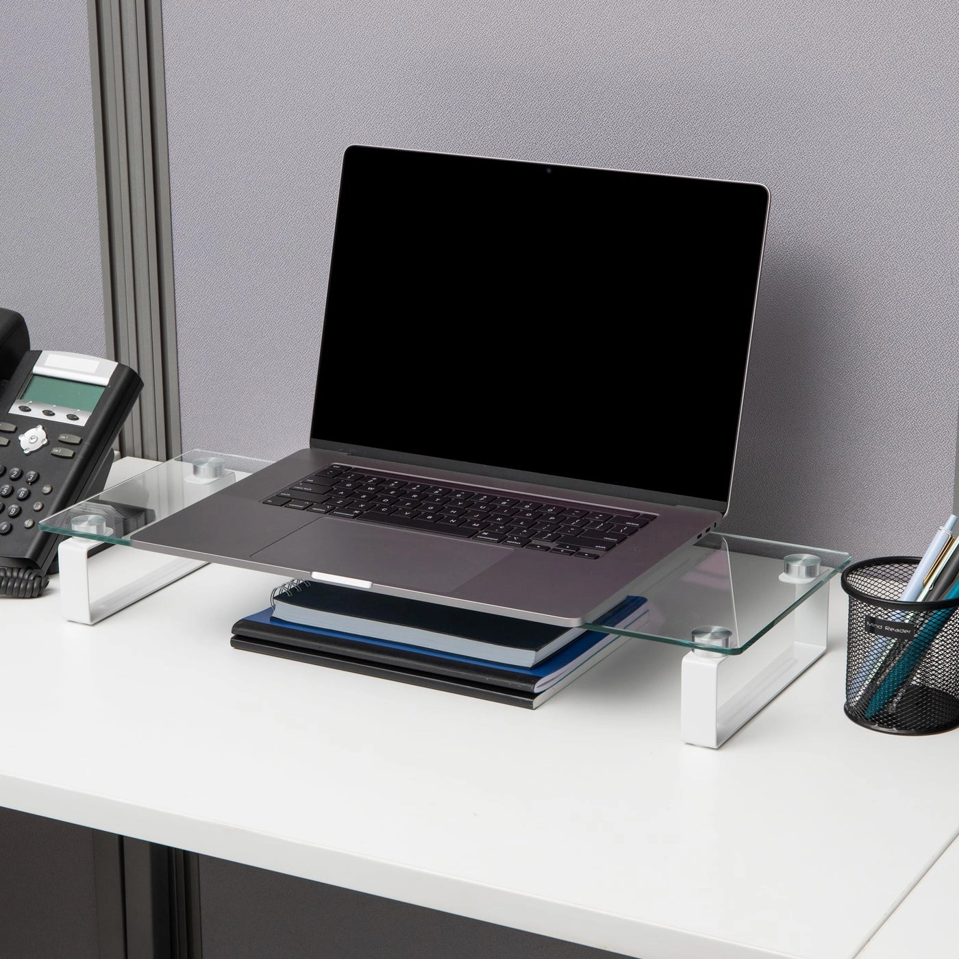 Monitor Stand - Glass 22"L x 8.25"W x 3"H