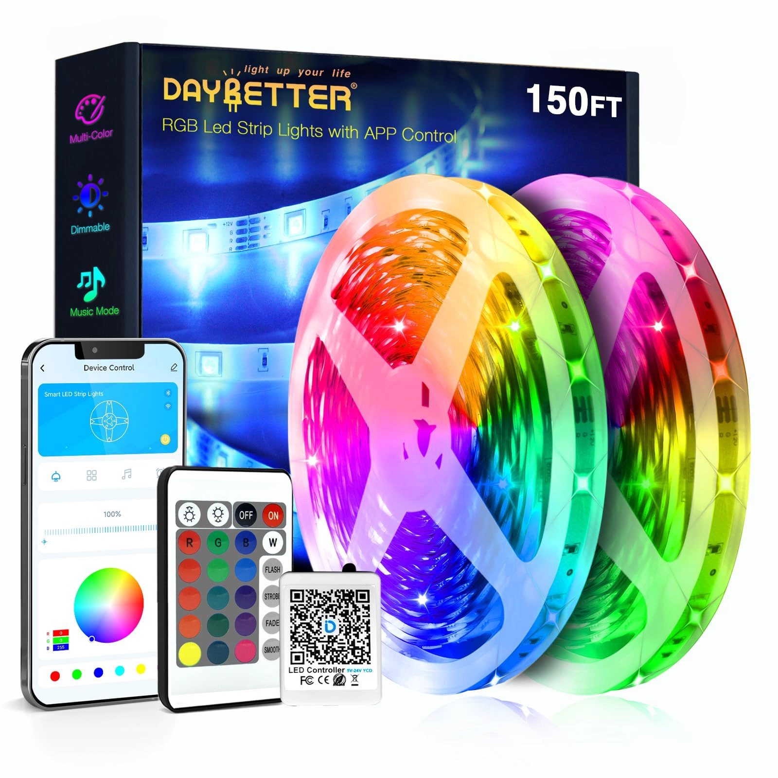 daybetter LED Strip Lights - 150 ft