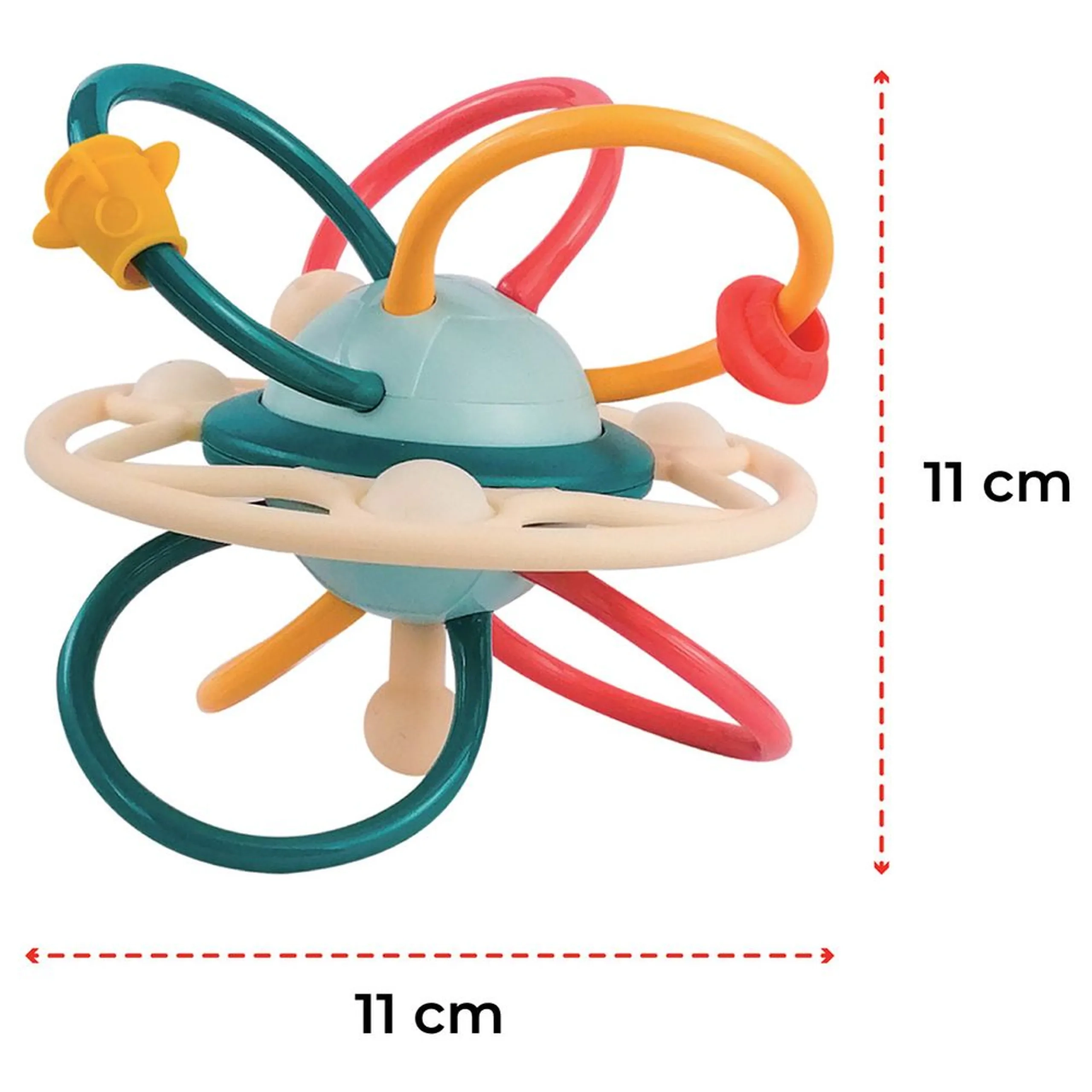 Spinny Rattle & Teether Activity Ball - 6 months BPA free
