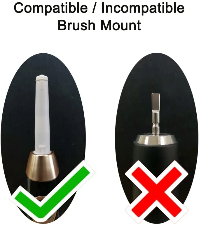 Electric Toothbrush Replacement Heads - 5 Pack FW507508551917959 FWD1 FWD3 FWD7 FWD8 Black
