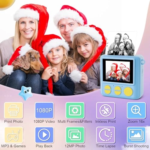 Kids Camera Instant Print - 1080P 32G