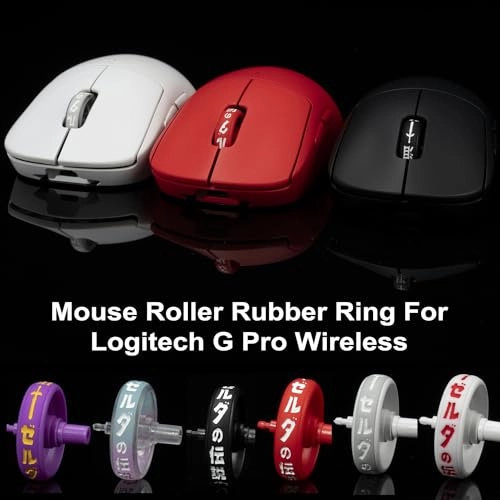 Scroll Wheel & Rubber Ring - Compatible with G PRO Wireless G PRO X Superlight 2 DEX Lightspeed Pink White