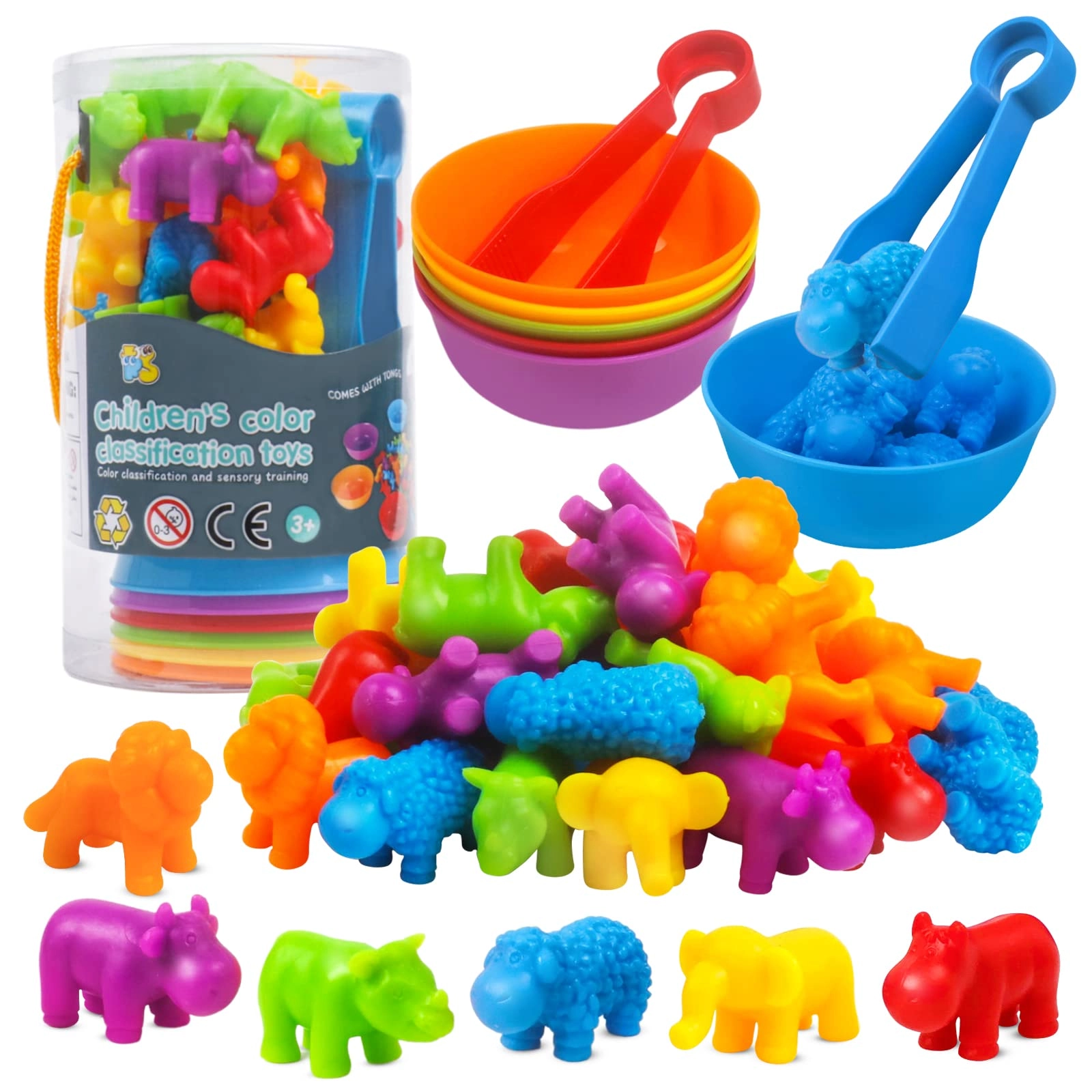 raeqks Counting Sorting Toys - 2-6 36 pieces