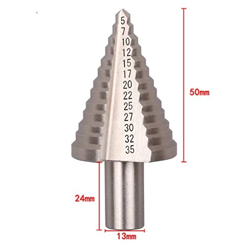 5-35mm Step Cone Drill Bit - 1 Aluminum Alloy Steel
