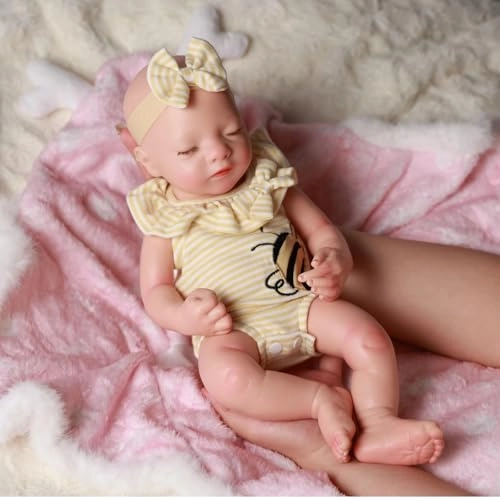 Reborn Baby Doll - 16 Inch Full Platinum Silicone Ages 3+