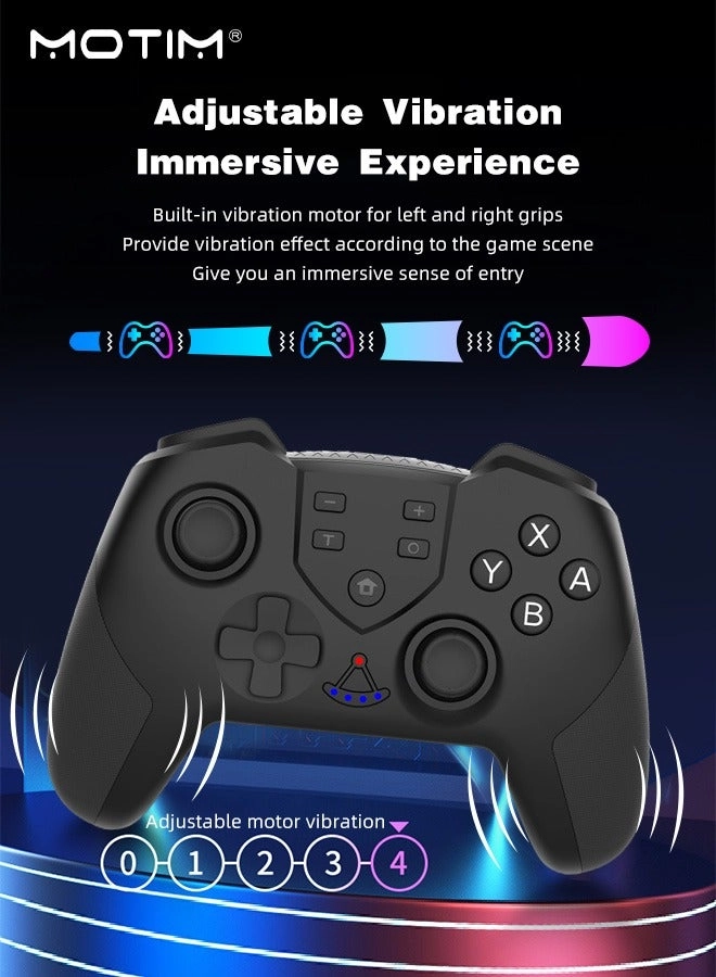 6-Axis Handle Controllers - Black Nintendo Switch