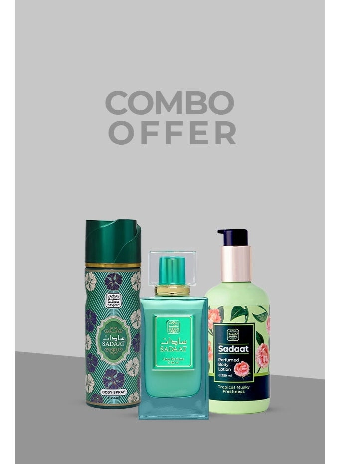 Naseem Sadaat - Eau de Parfum 80ml + Body Lotion - 250ml + Body Spray - 200ml