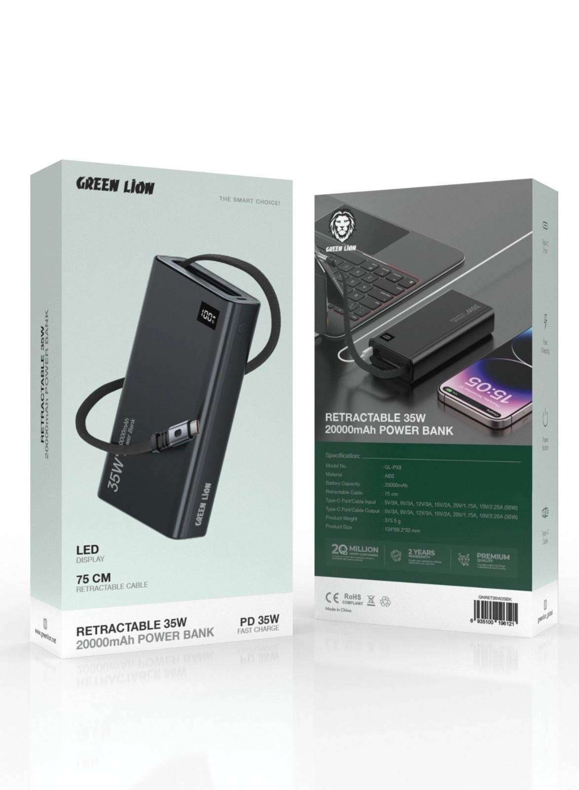 GNRET35W20BK - 20000mAh 35W