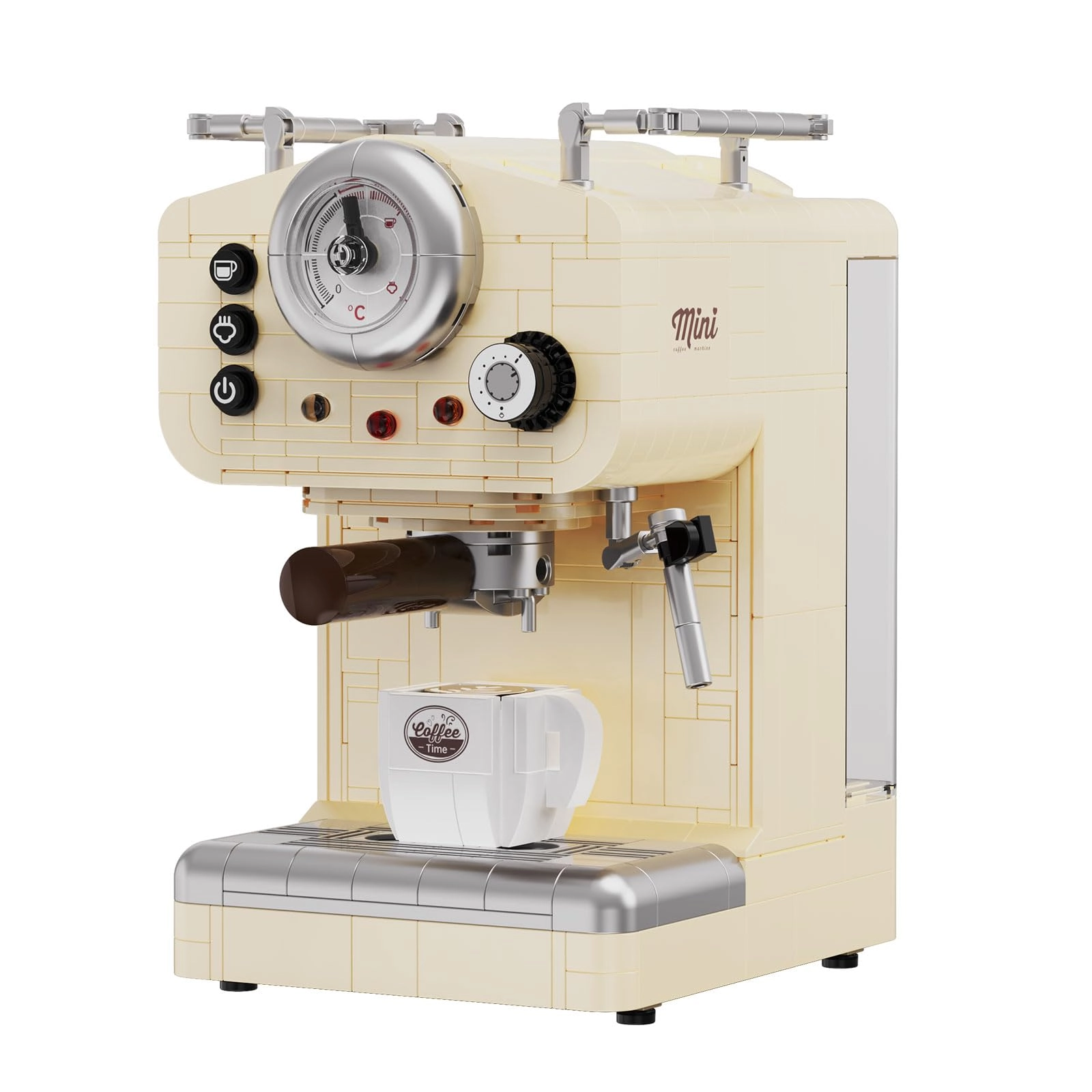 Brihappen Classic Semi-automatic Espresso Model - 678 Piece Vintage Building Set