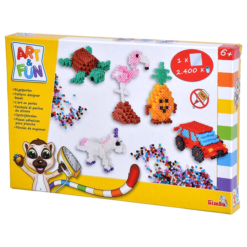 Art & Fun Ironing Beads 3D - 2,400 Beads