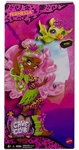 Fernessa Doll - 8-10-inch Pink Hair Prehistoric Ages 4+