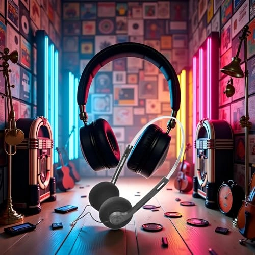 Retro Over-Ear Wired Headphone