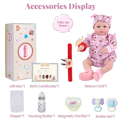 Abby Reborn Baby Doll - 17-inch Vinyl Cotton Ages 3+