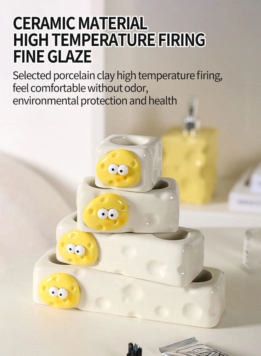 Ceramic toothbrush holder - 3 Slots