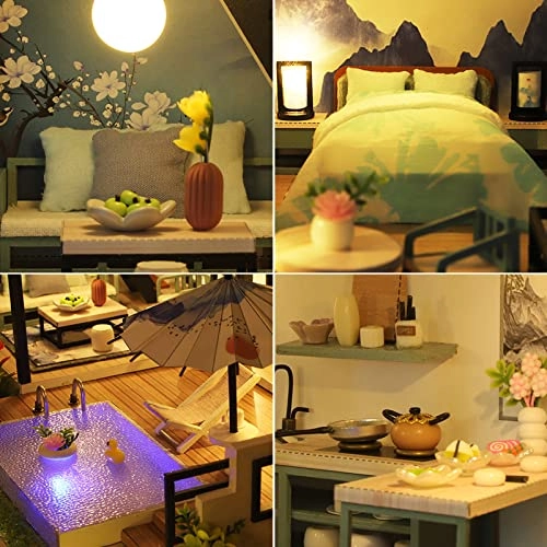 DIY Miniature Dollhouse Kit - Tiny House 1:24