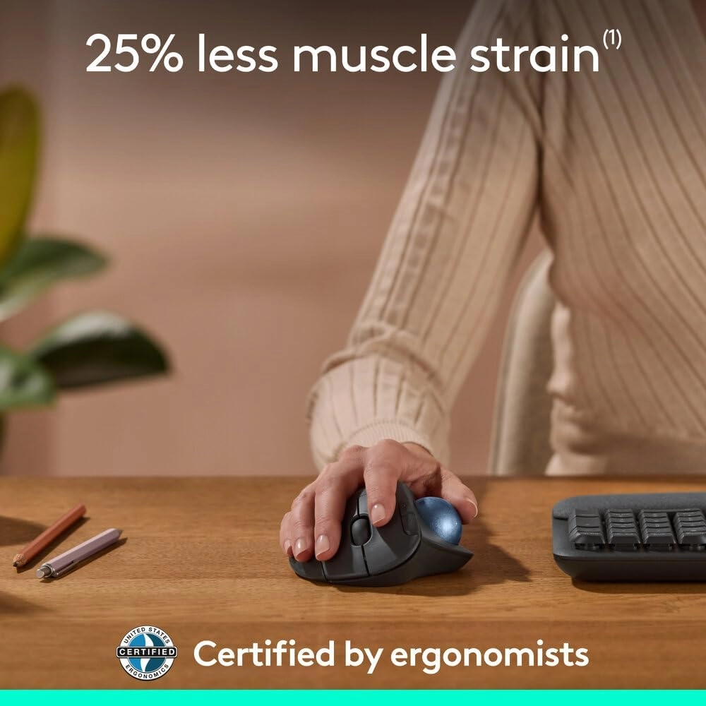 ERGO M575S Trackball Mouse - Wireless