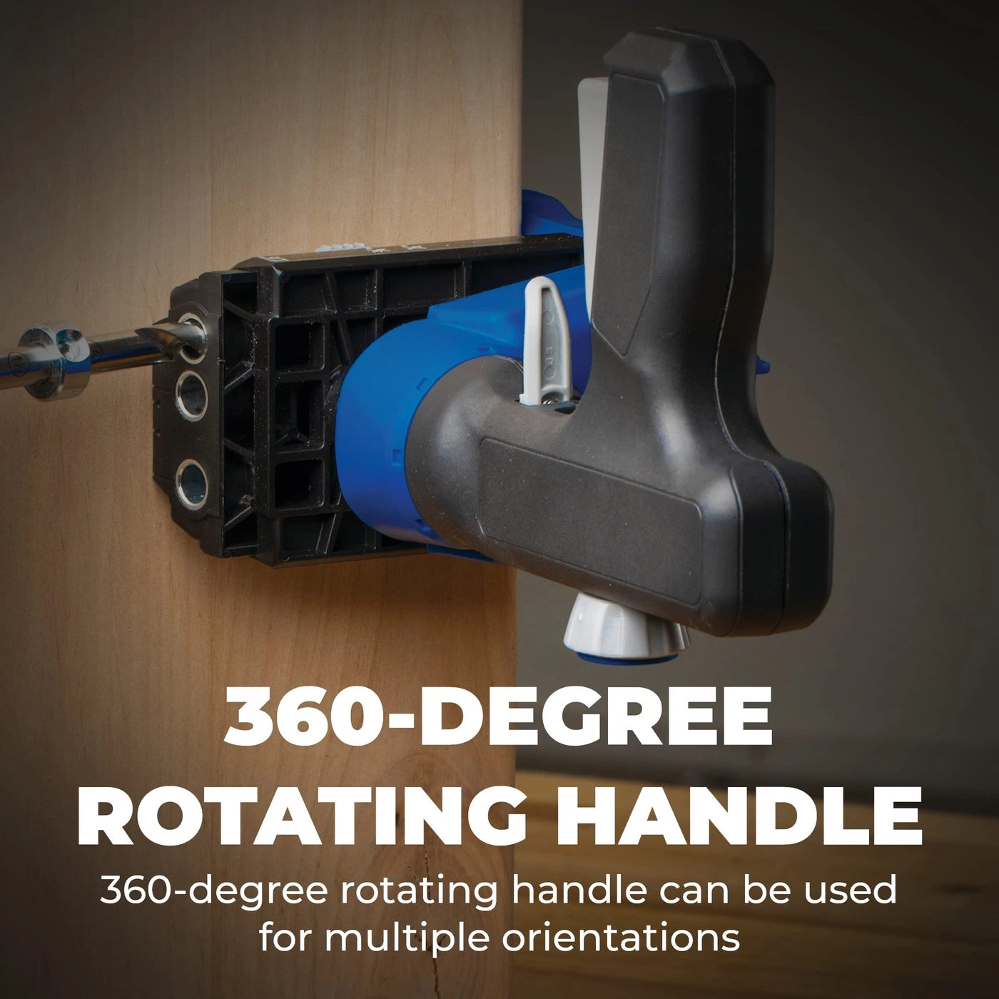 KPHJ520PRO Pocket-Hole Jig - 360-Degree Rotating Handle with Pocket-Hole Screws