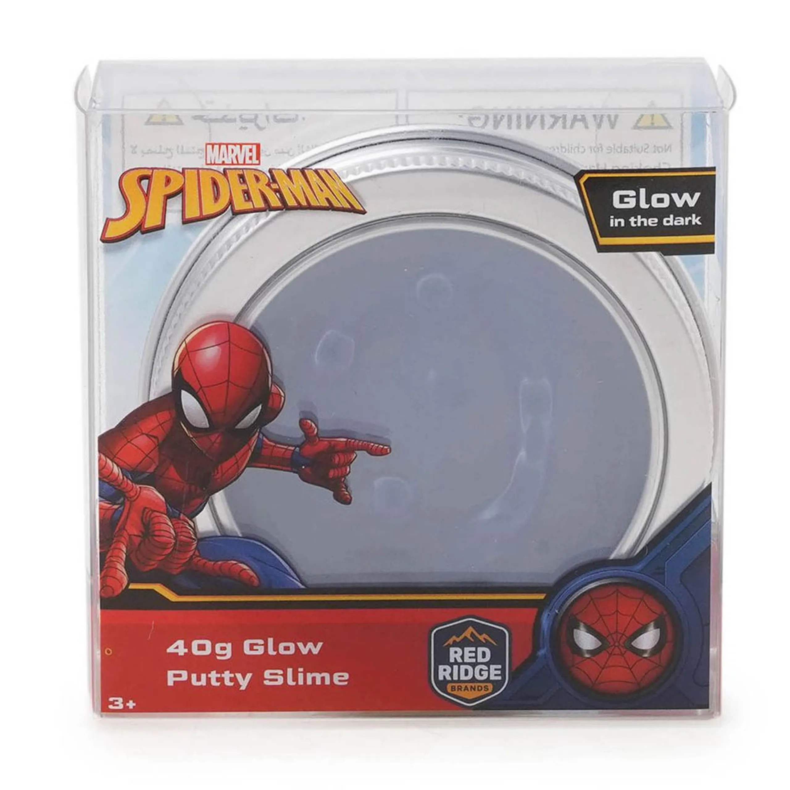 SLIME SQUAD Spider-Man Glow Putty Slime - 3 years+