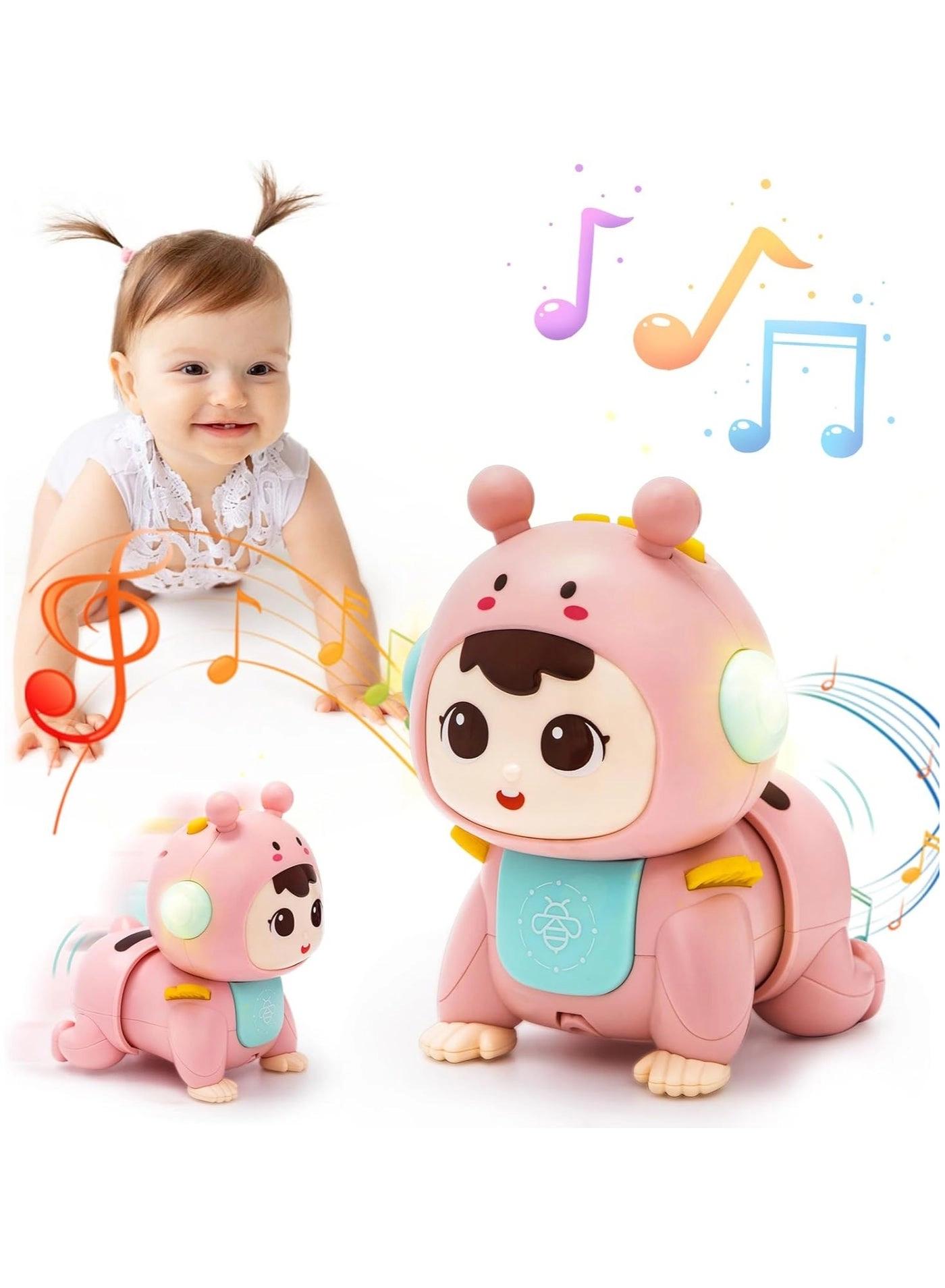 Generic Musical Light Baby Crawling Toy - 3 6 9 Months