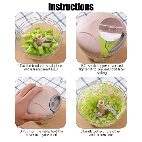 Onion Chopper - 520 ml 3 Blades