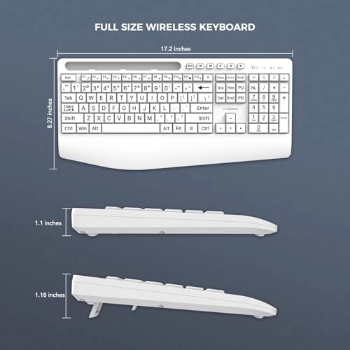 Large Print Wireless Keyboard - Wireless